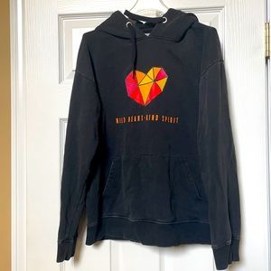 Zyia Wild Heart Kind Spirit Muted Black Hoodie